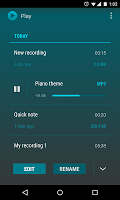 screenshot of AudioField: MP3 Voice Recorder