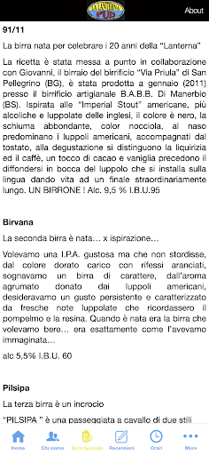 La Lanterna Pub App Screen 2