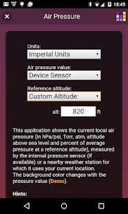 Air Pressure Screenshot