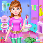 Cover Image of डाउनलोड School Girls House Cleaning Ga  APK
