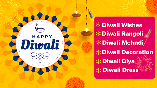 Diwali Wishes, Rangoli & Diyas