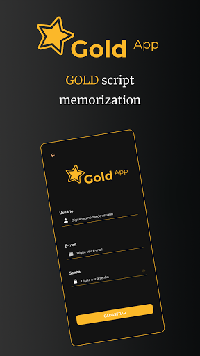 Android application GOLD memo script screenshort