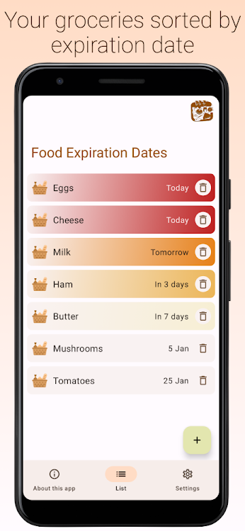 Food Expiration Dates - 2.3.0 - (Android)