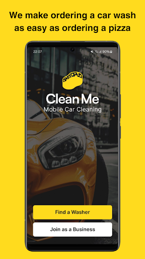 Android application Clean Me - Mobile Car Wash screenshort