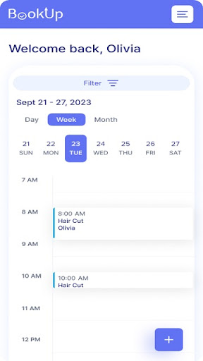 Android application BookUp screenshort