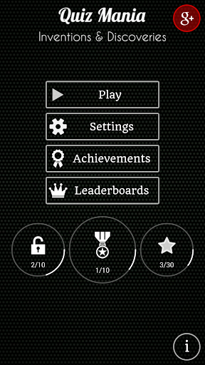 Android application Quiz Mania : Inventions screenshort