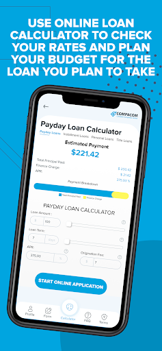 COMPACOM - Money Borrowing App Screen 3