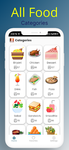 All Food Recipes App Screen 3
