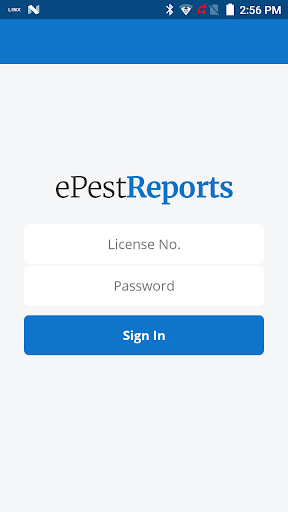 Android application ePestReports screenshort
