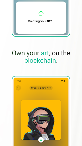 NFT Creator & Wallet - Minty Screen 2