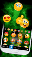 screenshot of Rasta Weed Skull Theme