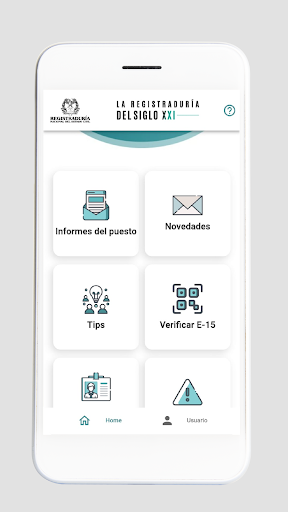 Android application Gestión y Control de Puestos screenshort