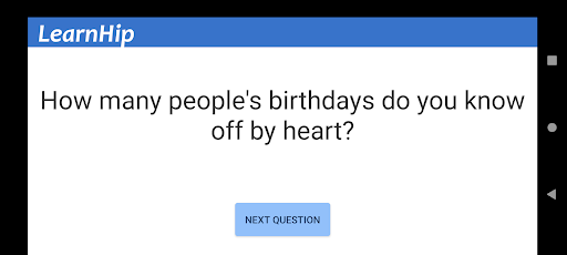 Android application Random Conversation Questions screenshort