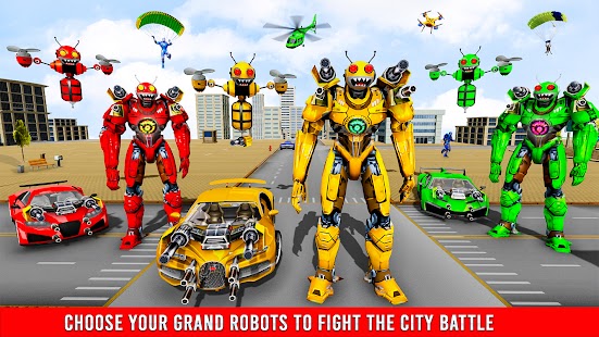 Bienen-Roboter-Auto-Spiel Screenshot