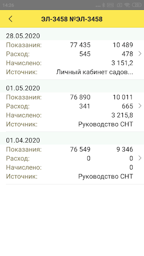 1С:Садовод. Личный кабинет Screen 3