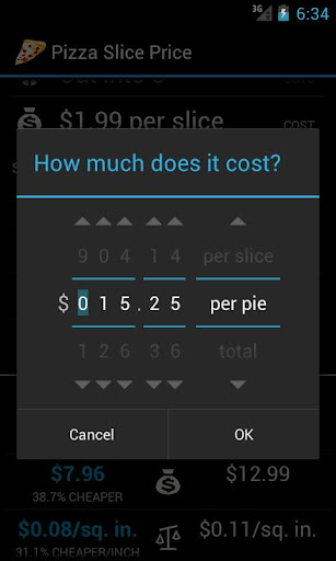 Pizza Slice Price Screen 2