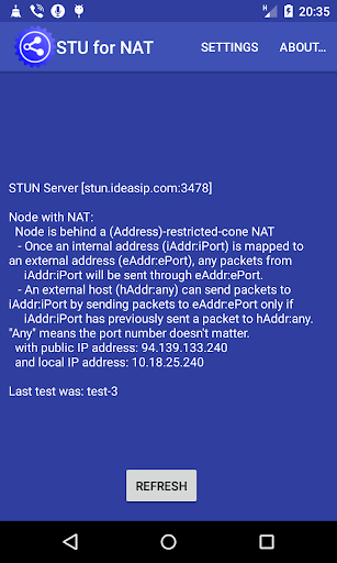 STU for NAT Screen 2