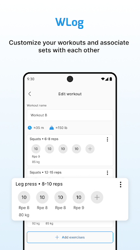 WLog - Workout Tracker Gym Log Screenshot 4 - AppWisp.com