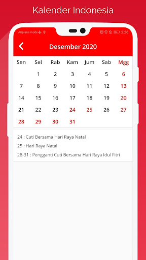 Kalender Indonesia Screen 3