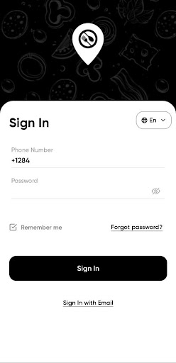 Street Food Admin Screen 2
