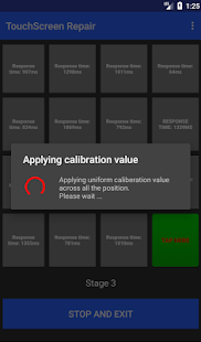 Zrzut ekranu naprawy ekranu i kalibratora P