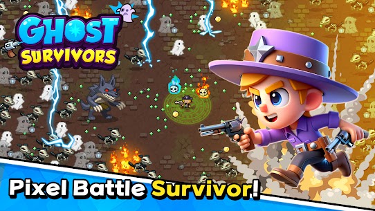Ghost Survivors: Pixel Hunt MOD (Damage & Defense Multiplier, God Mode) 1