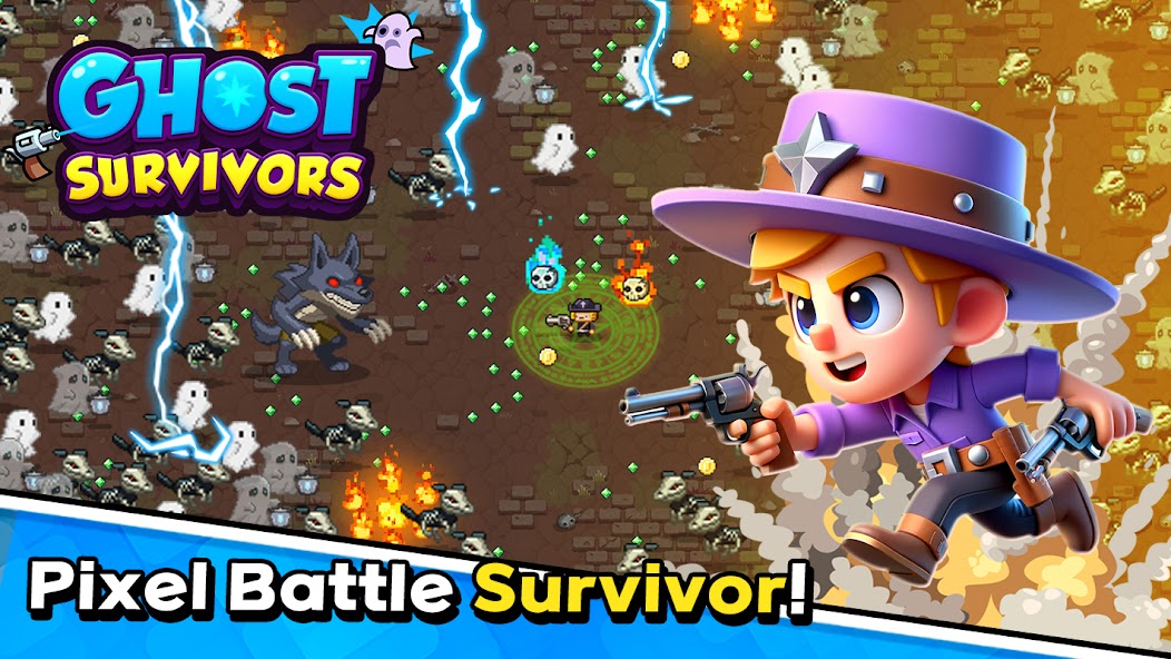 Ghost Survivors : Pixel Hunt 43 APK + Mod (Remove ads / Unlimited money / Free purchase / God Mode / High Damage / Invincible) for Android