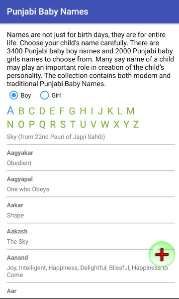 Punjabi Baby Names Meanings 5000 By Appzok Android Apps Appagg