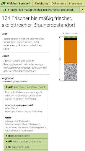 Waldbau Berater Screen 3