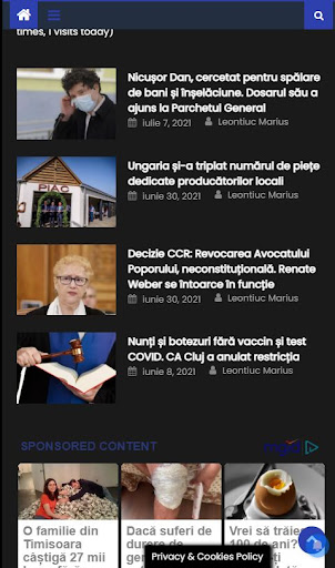 Android application Știri de Cluj .eu screenshort