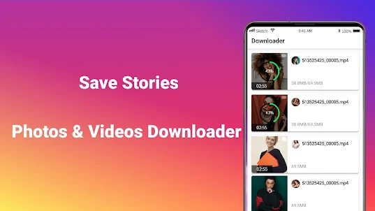 Video downloader, Story saver