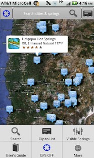 West Coast Hot Springs Guide Screenshot