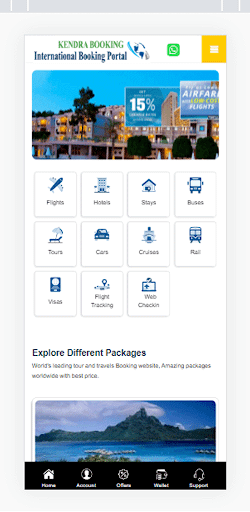 Android application Kendra Booking screenshort