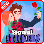 Cover Image of ดาวน์โหลด Love stickers for signal app 1.0 APK