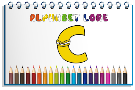 Alphabet Coloring Lore Book