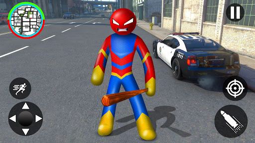 Android application Merge Rope Hero : Vice Town screenshort