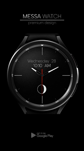 Minimal Analog Watch Face Moon Screenshot 3 - AppWisp.com