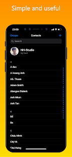 iContacts – Captura de tela de contatos do iOS 15