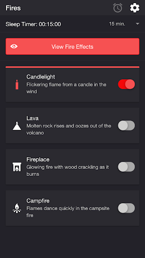 Android application Fire Simulator screenshort