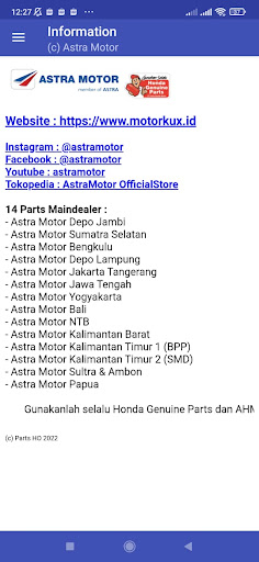 Cek & Recek Suku Cadang Screen 2