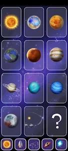 Space game for kids Planets