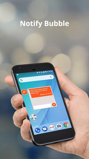 Android application Notify Bubble screenshort