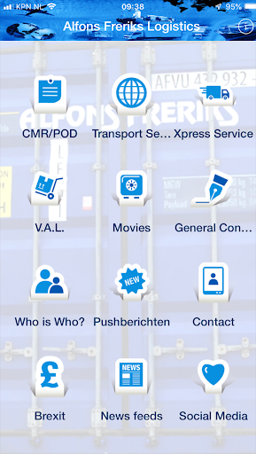 Android application Alfons Freriks Logistics screenshort