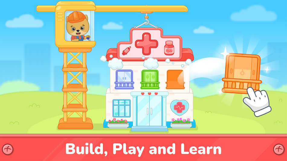 #7. Building Games for Kids 2+ (Android) 由: Bimi Boo Kids Learning Games for Toddlers FZ-LLC
