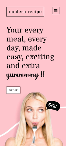 Android application Modern Recipe screenshort