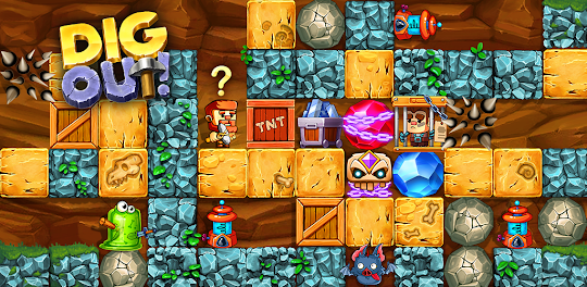 Dig out! Gold Mine Game