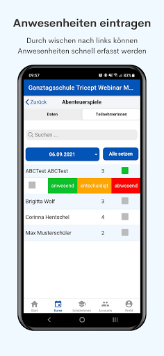 Android application Online Ganztagsschule screenshort