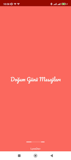 Android application Doğum Günü Mesajları screenshort