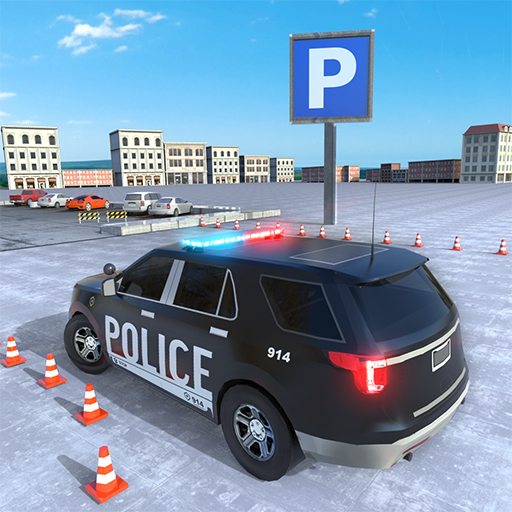 Police Car Parking School Game logo