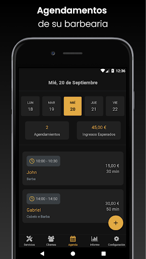 Vista previa de la aplicación